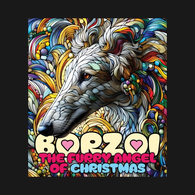 Borzoi, the furry angel of Christmas. I love borzois. by MrPila