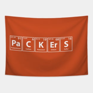 Packers (Pa-C-K-Er-S) Periodic Elements Spelling Tapestry