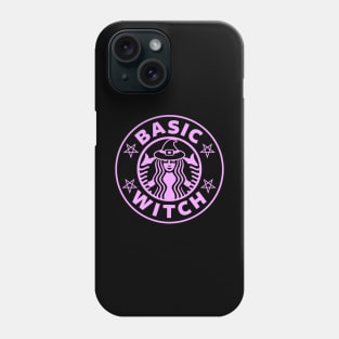 Basic Witch Pink Halloween Goth Coffee Pentagram Phone Case