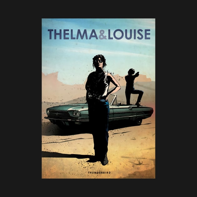 Thelma & Louise - Ford Thunderbird - Car Legends by Great-Peoples