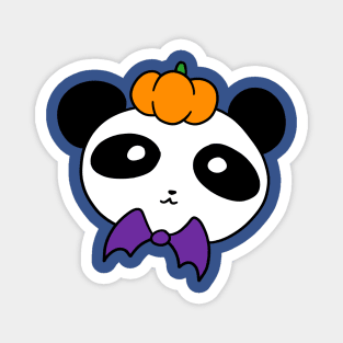 Pumpkin Panda Face Magnet