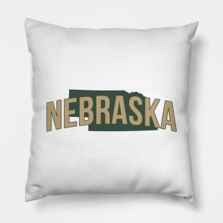 Nebraska State Pillow