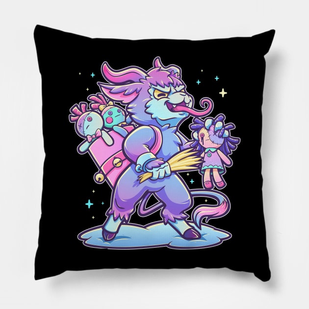 Gothic Pastel Krampus Pillow by GoshWow 