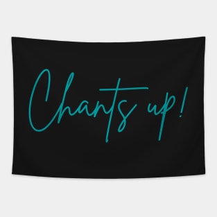 Chants Up! Coastal Carolina University cursive trendy cute Tapestry