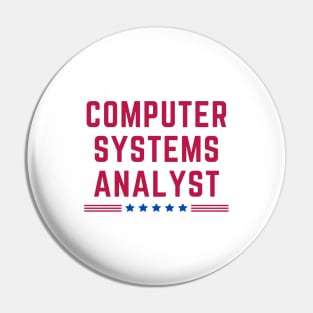 American Computer Systems Analyst Pin