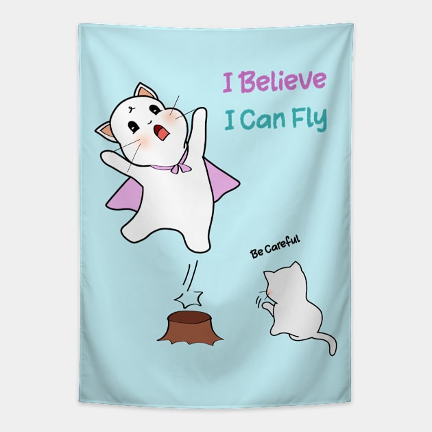 I Believe I Can Fly Tapestry by Athikan