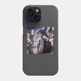 ANIME GIRL GO TO SCHOOL Phone Case