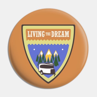 "Living the Dream" Airstream Basecamp Pin