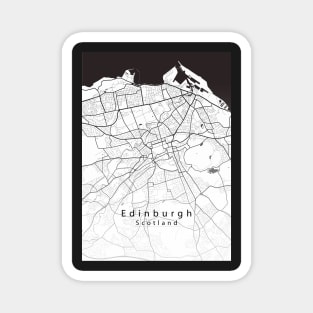 Edinburgh Scotland City Map Magnet