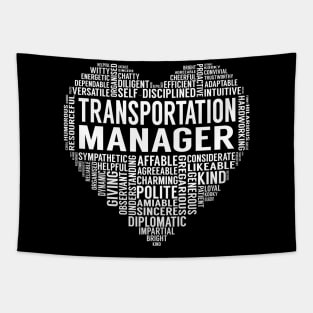 Transportation Manager Heart Tapestry