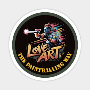 Love art paintball Magnet