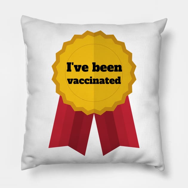 Vaccinated Pillow by WordsGames