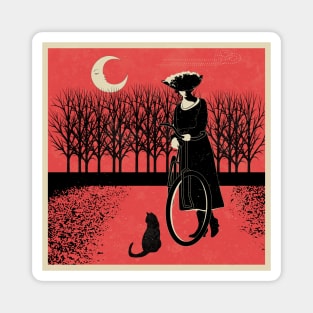 Cat cycle beardsley tribute Magnet