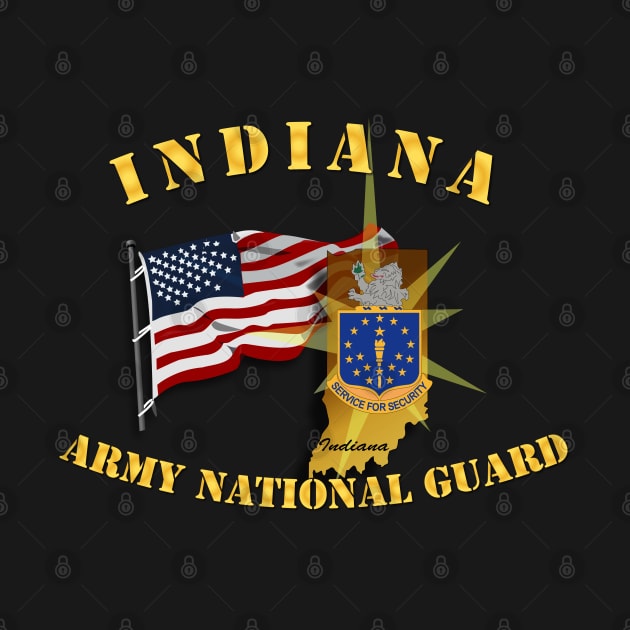 Indiana - ARNG w Flag by twix123844