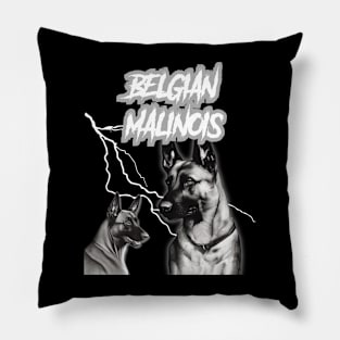 Belgian Malinois Heavy Metal Dog Lover Pillow