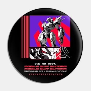 Mecha Mech Anime Pin