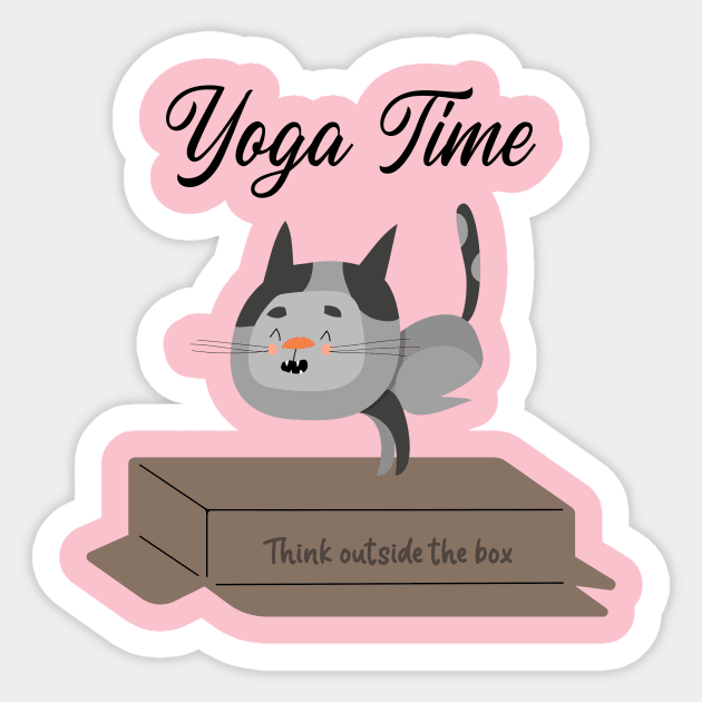 It's Yoga o' clock Yoga Stickers