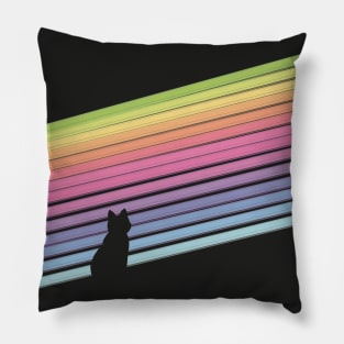 Rainbow Trails Pillow