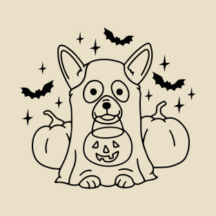 Cute Dog Ghost T-Shirt