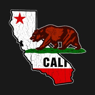 California State Flag (vintage distressed look) T-Shirt