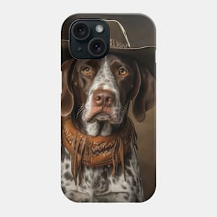 Cowboy Dog - German Shorthaired Pointer Phone Case