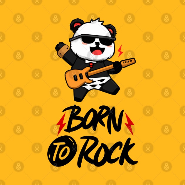 Born To Rock Panda by ChasingTees