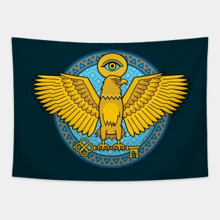 Visionary Gold Eagle Tapestry