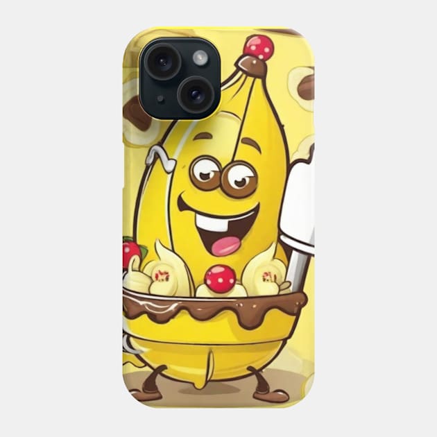 Banana Split Phone Case by mdr design