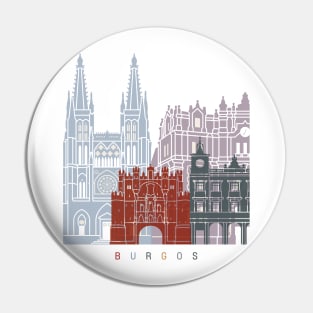 Burgos skyline poster Pin