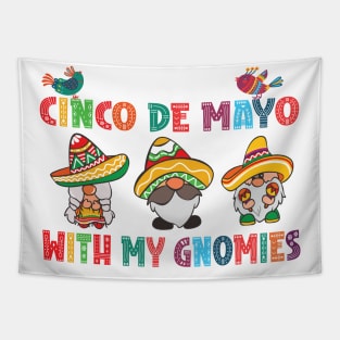 cinco de mayo with my gnomies Tapestry