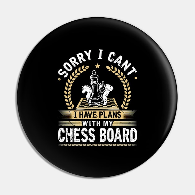 Chess Design for Chess Player Pin by Humbas Fun Shirts