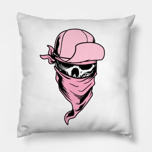 Pink Skull Hat Pillow