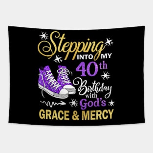 Stepping Into My 40th Birthday With God's Grace & Mercy Bday Tapestry