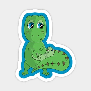 Momma Dinosaur Magnet