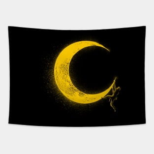 Climbing moon Tapestry