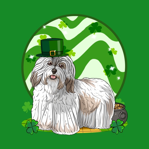 Havanese Dog St Patricks Day Leprechaun by Noseking