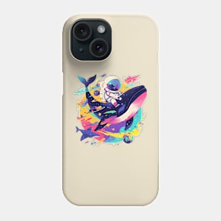 whale in space Phone Case