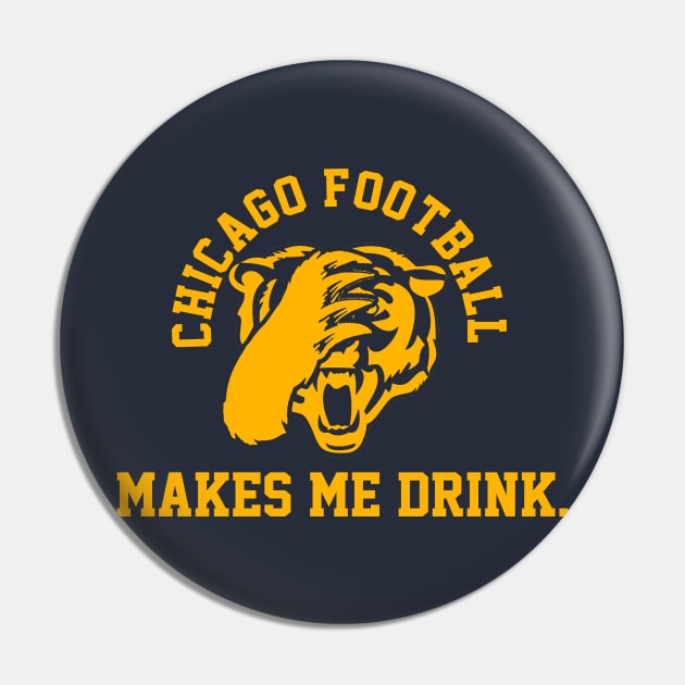 Chicago Football Pin by geekingoutfitters