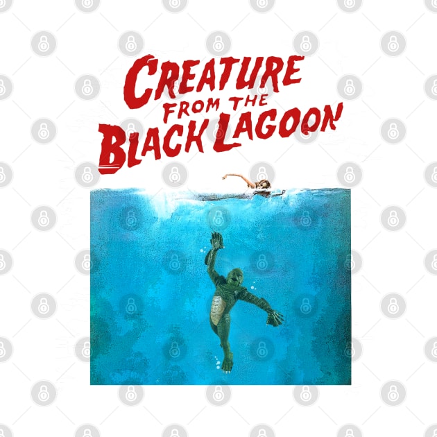 The Creature from the Black Lagoon JAWS parody - Gillman by hauntedjack