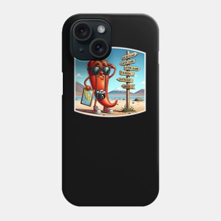 I Love Chile Funny Pun Phone Case