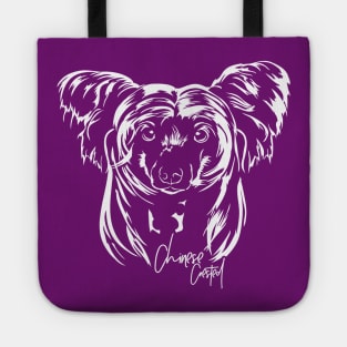 Chinese Crested Dog Portrait Tote