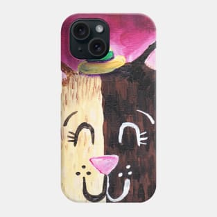 Cute Cat in a Hat cat lady gifts Phone Case