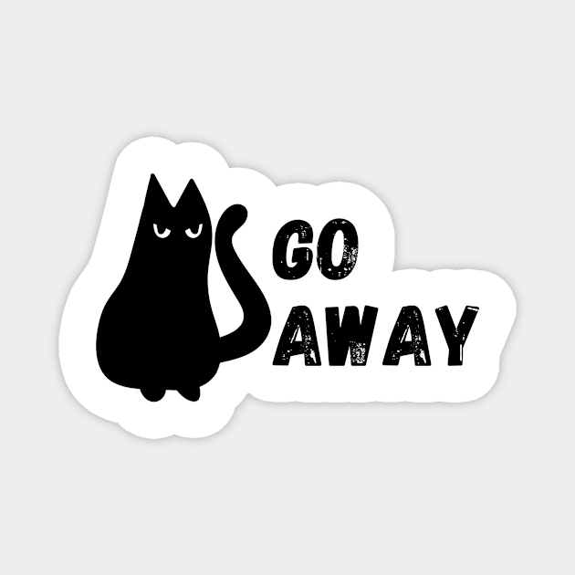 Go Away Cat Magnet by CuteAndFun