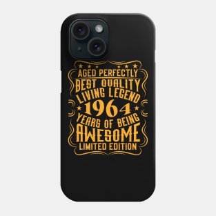 Retro 1964 Birthday Anniversary Gift Idea Living Legend Phone Case