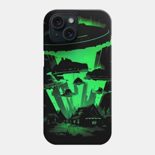 Alien Invasion! Massive UFO Attack Phone Case