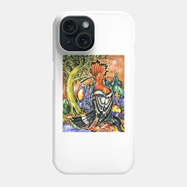 Hoopoe Phone Case by 10000birds