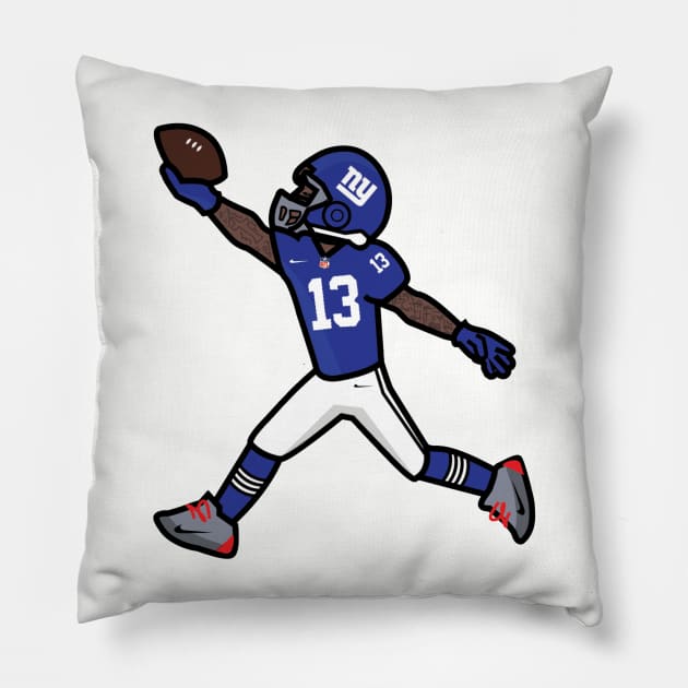 Odell Beckham Jr - The Catch Pillow by asGraphics