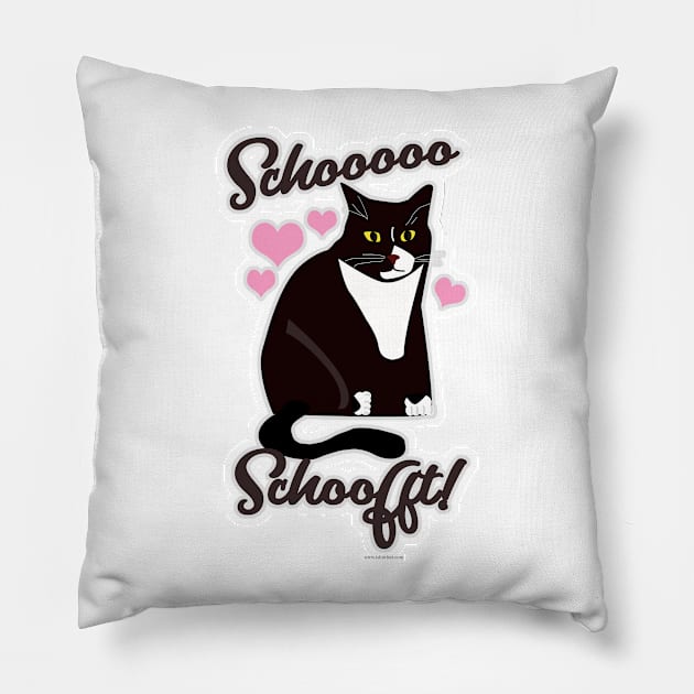 So Soft Cute Cat Cartoon Funny Pet Slogan Pillow by Tshirtfort