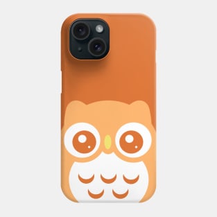 Orange Cute baby Owl Phone Case
