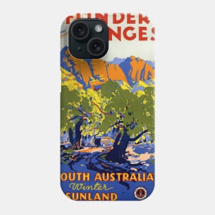 Vintage Travel Poster Australia Flinders Ranges Phone Case